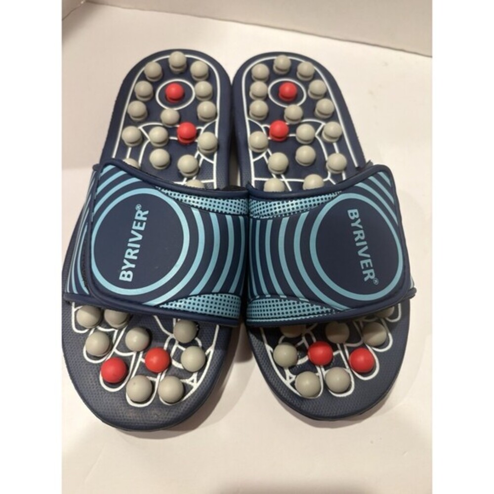Byriver Sandals Size M Foot Massage Pressure Points for all areas Of Body 4658
